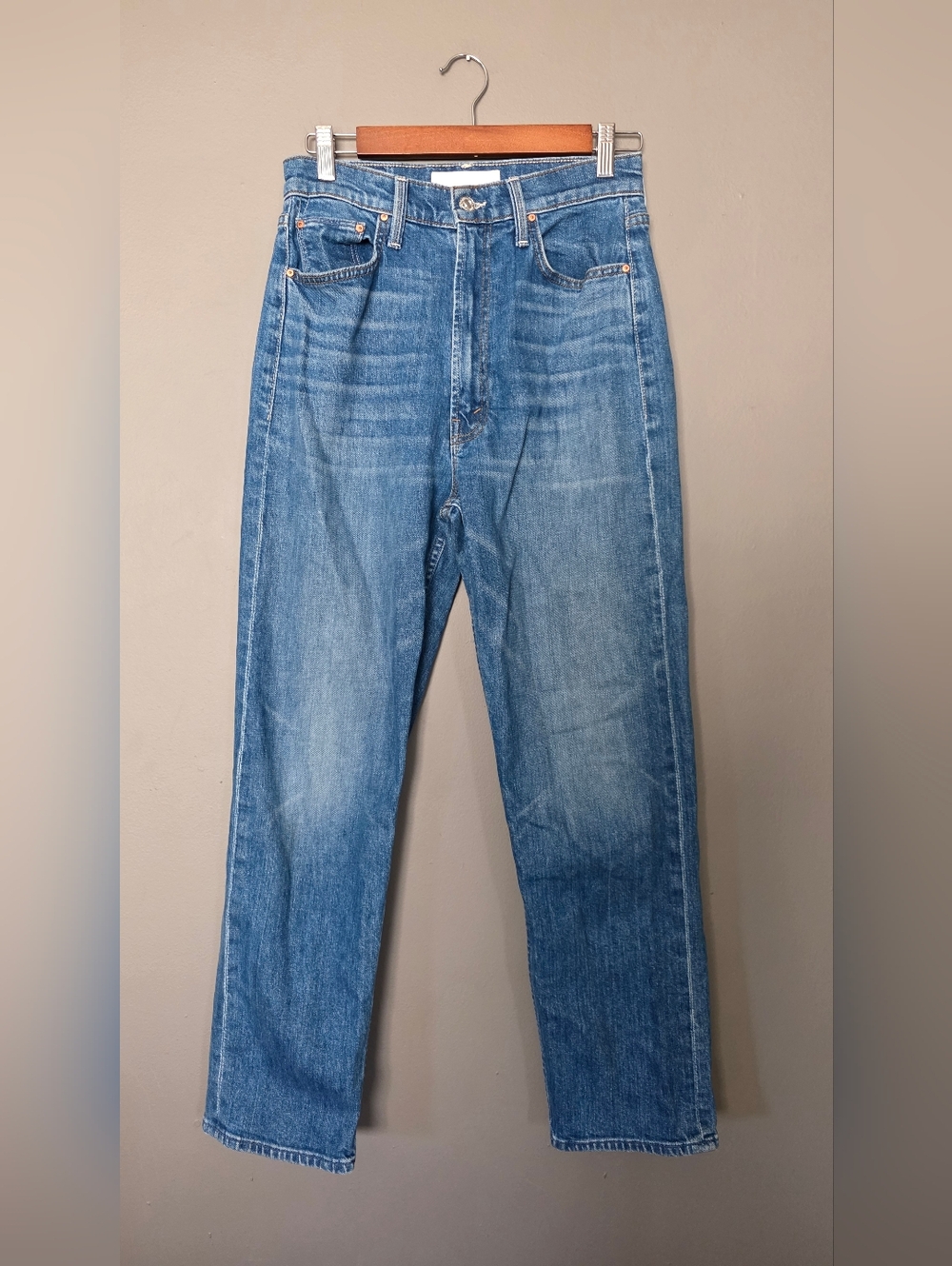 Mother High Rise Study Hover Perfect Drug Wash Jeans Womens 27